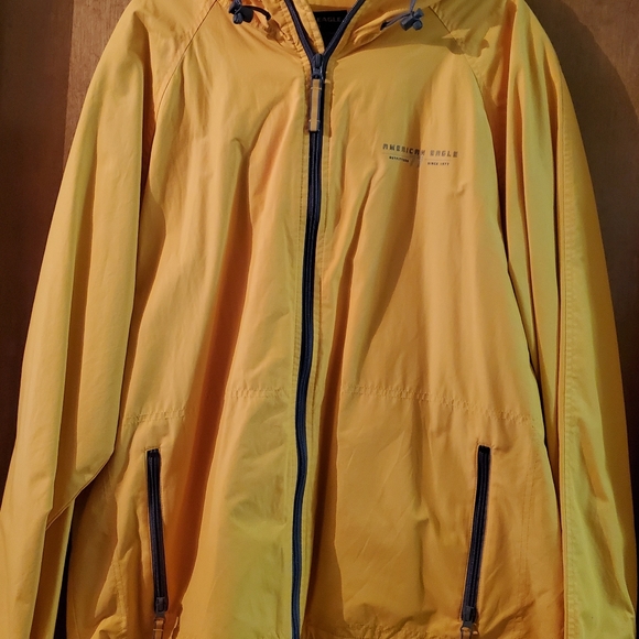 Yellow unisex rain jacket - Picture 1 of 4